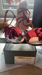 Longchamp Leather Sandals/Sandales, Rouge, Longchamp, Enlèvement ou Envoi, Comme neuf