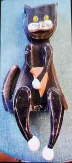 Chat noir 22cm en bois, Verzamelen, Ophalen of Verzenden