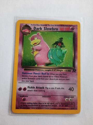 Dark slowbro team rocket holo, Enlèvement ou Envoi, Comme neuf, Booster
