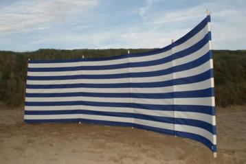 NIEUW! Windscherm 5m Marine-Blauw/Wit beschikbaar voor biedingen