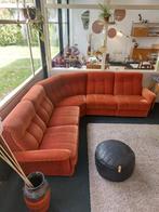 Vintage modulaire hoekbank stof oranje jaren 70, Vintage, Enlèvement, Banc d'angle, Tissus