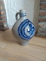 Grande jarre/cruche alsacienne grès fond.d gris motif bleu, Antiquités & Art, Antiquités | Céramique & Poterie