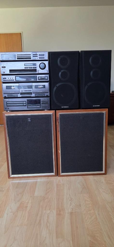 Pioneer XP-Z55T muzieksysteem met bijhorende speakers, Audio, Tv en Foto, Luidsprekerboxen, Gebruikt, Overige typen, 60 tot 120 watt