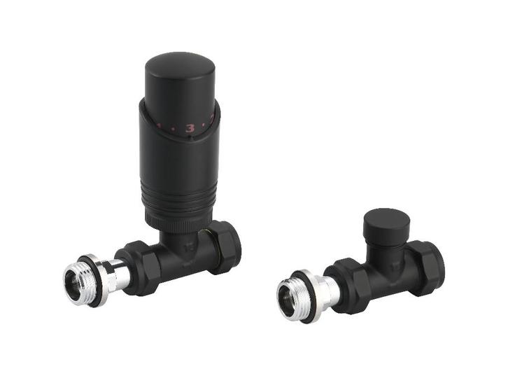 Radiatorconnect Thermostatische Kraan Recht 15 mm Zwart, Doe-het-zelf en Bouw, Verwarming en Radiatoren, Nieuw, Radiator, Verzenden