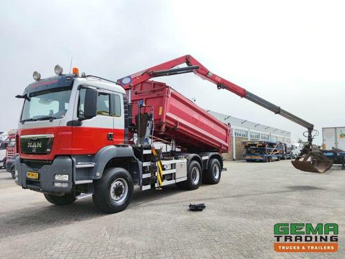 MAN TGS 26.400 6x6 4 Daycab Euro4 - HMF1643Z2 - Hyva 2-Zijdi, Auto's, Vrachtwagens, ABS, Climate control, Cruise Control, MAN