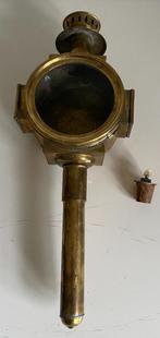 Ancienne lanterne de fiacre en laiton.  En très bon état., Antiquités & Art, Enlèvement