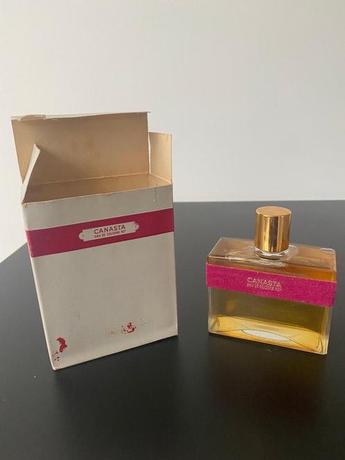 Vintage EDC Canasta Jacques Fath 3 1/2 Fl Oz. 50's, Verzamelen, Parfumverzamelingen, Zo goed als nieuw, Parfumfles, Gevuld, Ophalen of Verzenden