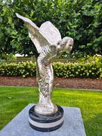 Mooie brons Rolls-Royce Spirit of Ecstasy om marmer voet TOP, Antiek en Kunst, Kunst | Beelden en Houtsnijwerken, Ophalen of Verzenden
