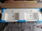 Nieuwe dubbele opbouw wastafel 140x48x6, dubbele lavabo, Huis en Inrichting, Badkamer | Badkamermeubels, Ophalen, Nieuw