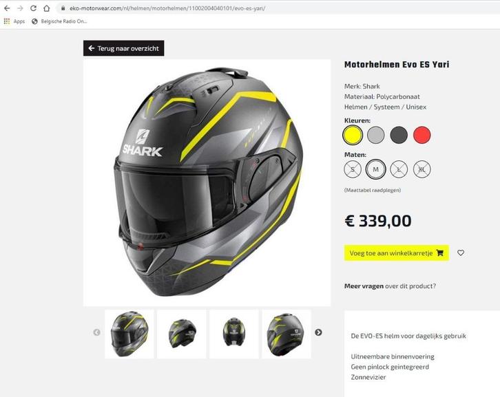 Shark Evoline serie Helm   Size S, Motoren, Kleding | Motorhelmen, Dames, Heren, Systeemhelm, S, Shark, Nieuw zonder kaartje, Ophalen of Verzenden