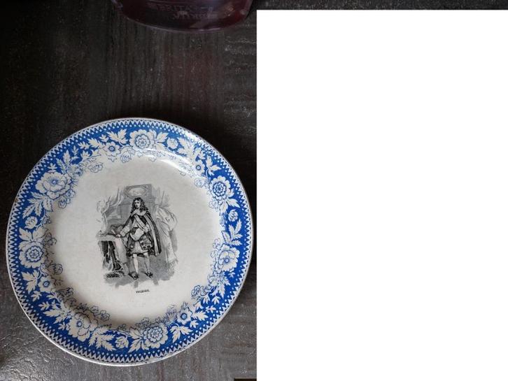 Assiette ancienne Boch Frères Keramis Colbert règneLouis XIV, Antiquités & Art, Antiquités | Céramique & Poterie, Enlèvement ou Envoi