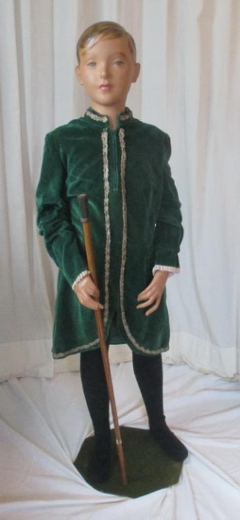 oude complete mannequin buste jongetje Imans Paris   10, Antiek en Kunst, Curiosa en Brocante, Ophalen