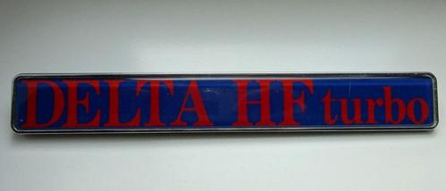 Origineel Lancia Delta HF Turbo badge logo jaren 80, Verzamelen, Automerken, Motoren en Formule 1, Gebruikt, Auto's, Ophalen of Verzenden