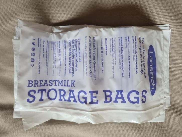 Gratis moedermelk bewaarzakjes Lansinoh, Kinderen en Baby's, Babyvoeding en Toebehoren, Nieuw, Overige typen, Ophalen