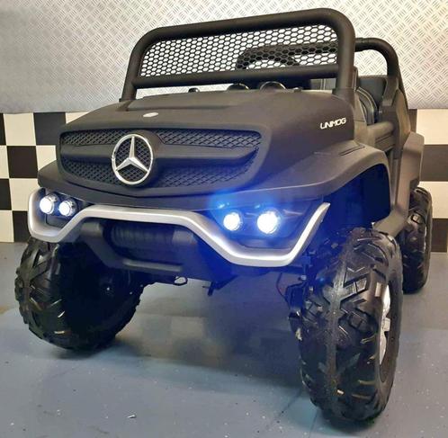 Elektrische Kinderauto  Mercedes Unimog Groot model 50kg/2p, Kinderen en Baby's, Speelgoed | Buiten | Accuvoertuigen, Nieuw, Verzenden