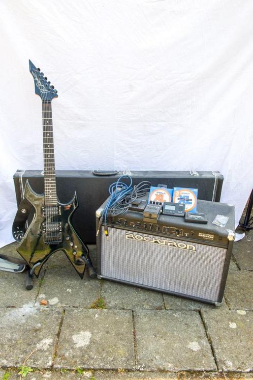 BC Rich Warlock + Boss ML-2 – ready-to-play metal set, Muziek en Instrumenten, Snaarinstrumenten | Gitaren | Elektrisch, Gebruikt