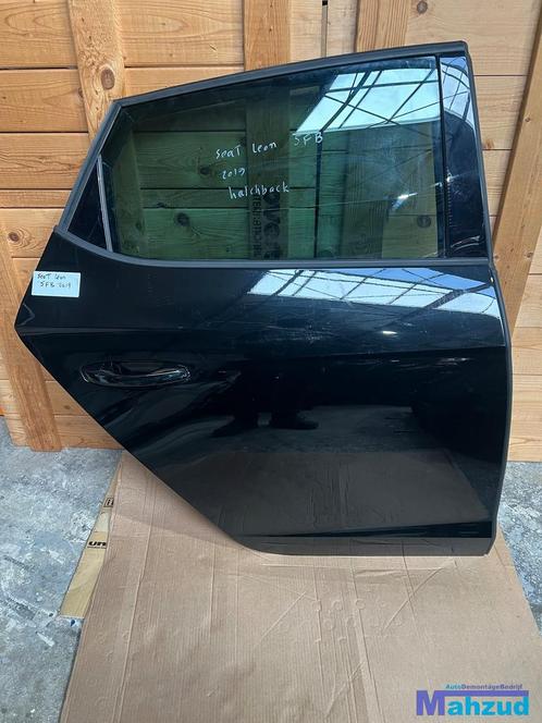 SEAT LEON 5FB Zwart rechts achter deur portier 2012-2020, Auto-onderdelen, Carrosserie, Deur, Seat, Gebruikt, Ophalen of Verzenden