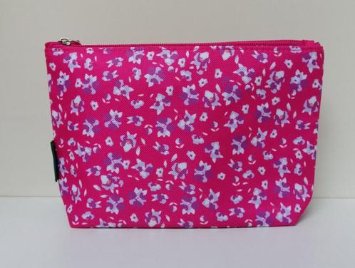 Tupperware™ « Toilettas Flowers » roze en paars, Handtassen en Accessoires, Toilettassen, Nieuw, Dame, Roze, Verzenden
