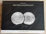 4x 1oz Somalische olifant 2013 2014 2015 2022 + verzamelbox, Enlèvement ou Envoi, Argent