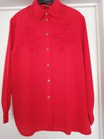 Rode blouse met lange mouwen, Kleding | Dames, Gedragen, Maat 42/44 (L), Ophalen, Rood
