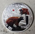 munt Zambia 1000 kwacha 2014 : rode vari, Postzegels en Munten, Munten | Afrika, Verzenden, Zambia, Zilver