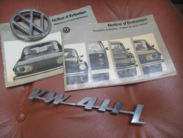 metalen naamplaatjes Volkswagen 411 L