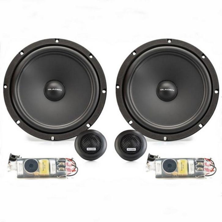 Gladen RS200 luidspreker set 20cm 2-weg compo 90 watts RMS 3, Auto diversen, Autospeakers