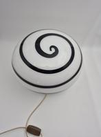 Vintage Zebra lamp, Huis en Inrichting, Lampen | Tafellampen, Vintage, Ophalen of Verzenden, Minder dan 50 cm, Glas