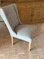 Stoelen beige massieve eik en inboedel, Huis en Inrichting, Ophalen, Zo goed als nieuw