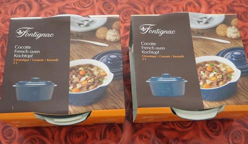 Set van 2 x Fontignac 2L Ovenschotel, Huis en Inrichting, Keuken | Potten en Pannen, Nieuw, Overige typen, Overige materialen