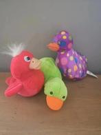 Set 3 knuffel eendjes, Kinderen en Baby's, Speelgoed | Knuffels en Pluche, Ophalen of Verzenden, Zo goed als nieuw, Eend