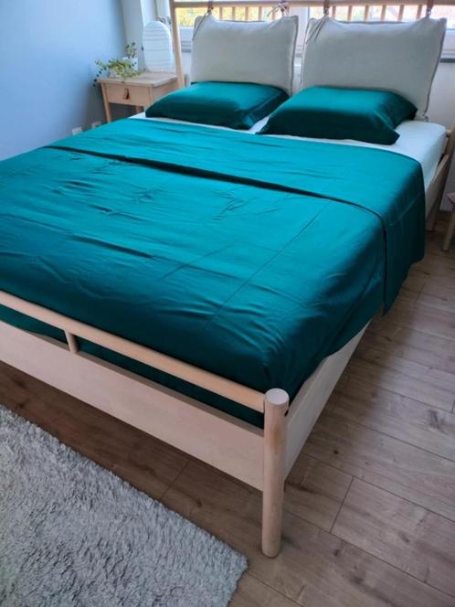 Dekbedovertrek 220 cm op 240 cm. Satijngeweven van het aller, Maison & Meubles, Chambre à coucher | Linge de lit, Comme neuf, Housse de couette