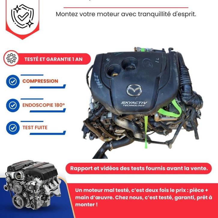 Complete motor Mazda 3 6/cx-5/cx-7 2.2 skyactiv 150pk, Auto-onderdelen, Motor en Toebehoren, Mazda, Nieuw, Ophalen of Verzenden