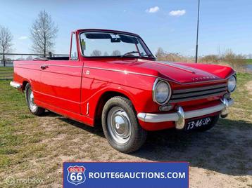 Triumph Herald 13/60 Cabriolet 1969 | Route 66 Auctions, Autos, Oldtimers & Ancêtres, Achat, Intérieur cuir, Entreprise, Boîte manuelle