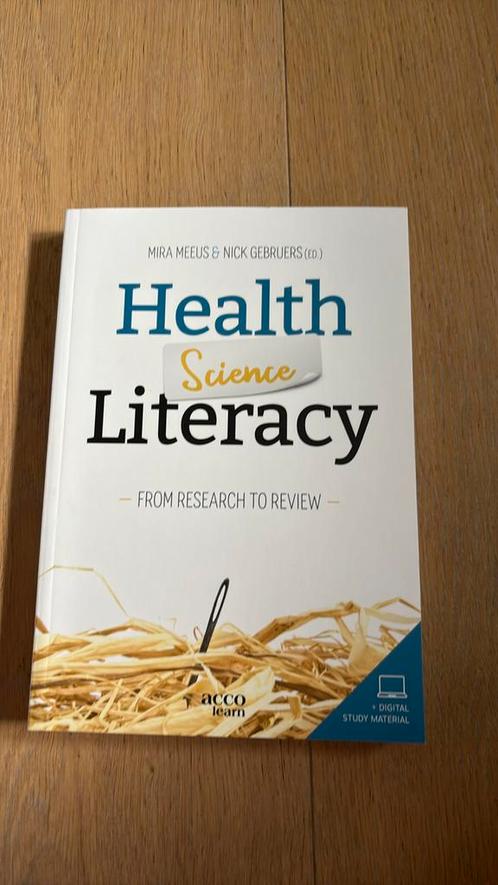 Nick Gebruers - Health Science Literacy, Boeken, Wetenschap, Zo goed als nieuw, Ophalen of Verzenden