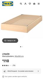 Matrasbodem + inox poten + matras 90*200 ikea, Enlèvement, Comme neuf, Matelas