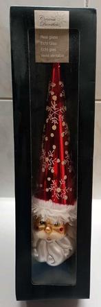 Echt Glazen Kerstpiek nieuw in de doos, Diversen, Kerst, Ophalen of Verzenden, Nieuw