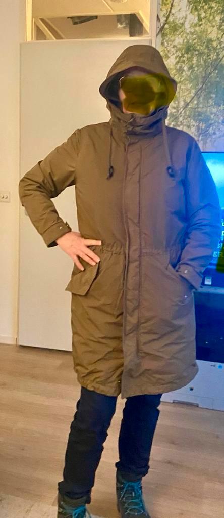 Dames / heren Parka jas merk Aspesi maat M groen, Kleding | Heren, Jassen | Winter, Ophalen of Verzenden
