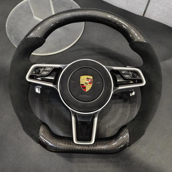 Porsche alcantara carbon stuur compleet, Auto-onderdelen, Besturing, Porsche, Nieuw, Ophalen of Verzenden