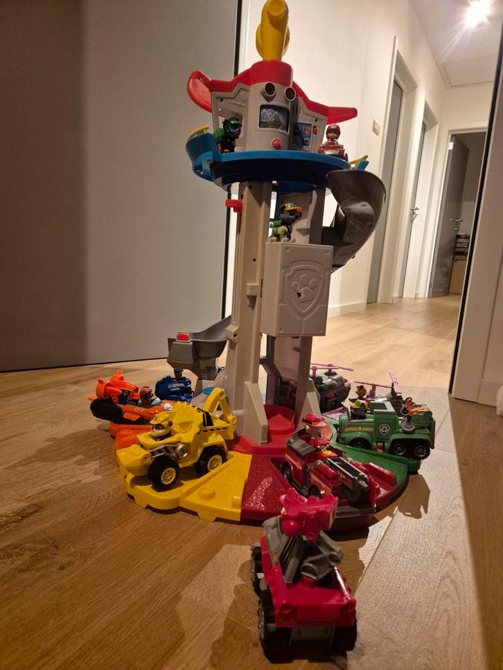Paw Patrol uitkijktoren XL incl voertuigen en pups, Kinderen en Baby's, Speelgoed | Actiefiguren, Ophalen