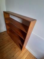 Schuine boekenkast van massief hout - 5 planken, Met plank(en), 100 tot 150 cm, 100 tot 150 cm, Grenenhout