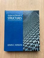 Rossow - Analysis and behaviour of structures, Livres, Technique, Comme neuf, Enlèvement ou Envoi