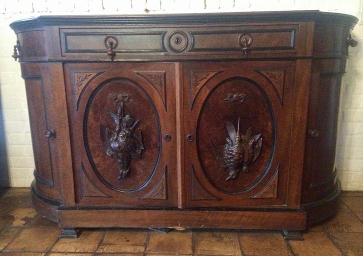 Oude buffetkast Louis Philippe-stijl, Antiek en Kunst, Antiek | Meubels | Kasten, Ophalen