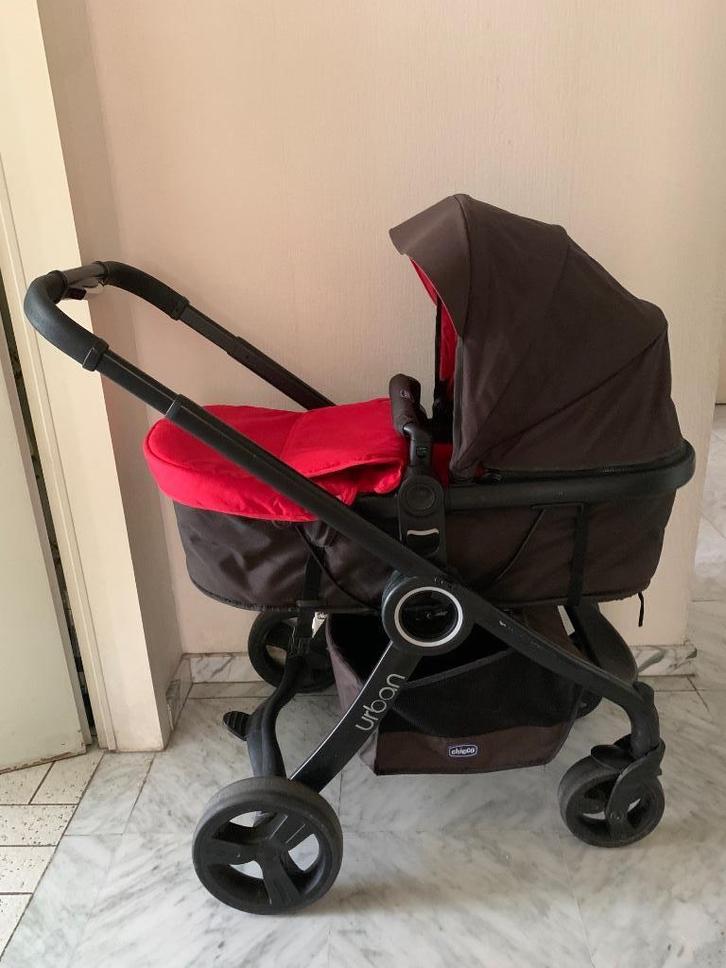 Poussette bébé Chicco Urban complet avec nacelle,accessoires, Kinderen en Baby's, Kinderwagens en Combinaties, Zo goed als nieuw