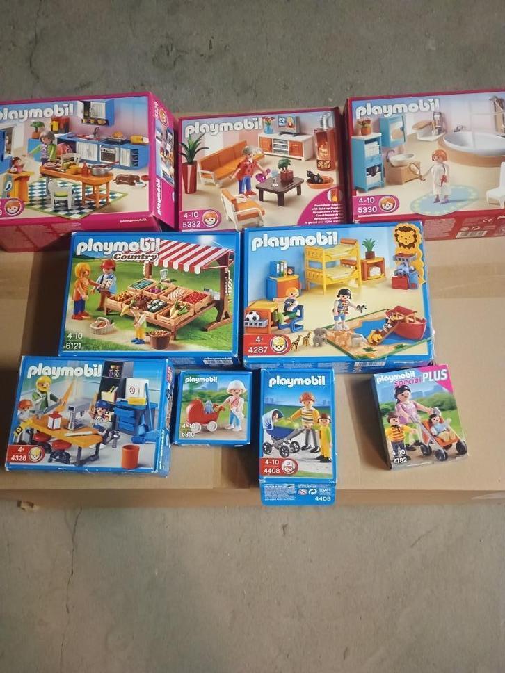 Playmobil sets 'familie en huis', Kinderen en Baby's, Speelgoed | Playmobil, Zo goed als nieuw, Complete set, Ophalen of Verzenden