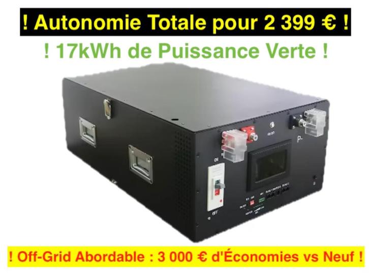 ! YIXIANG V2 48V 314Ah LiFePO4-batterij (17 kWh, 10 cycli)!, Doe-het-zelf en Bouw, Zonnepanelen en Toebehoren, Nieuw, Compleet systeem