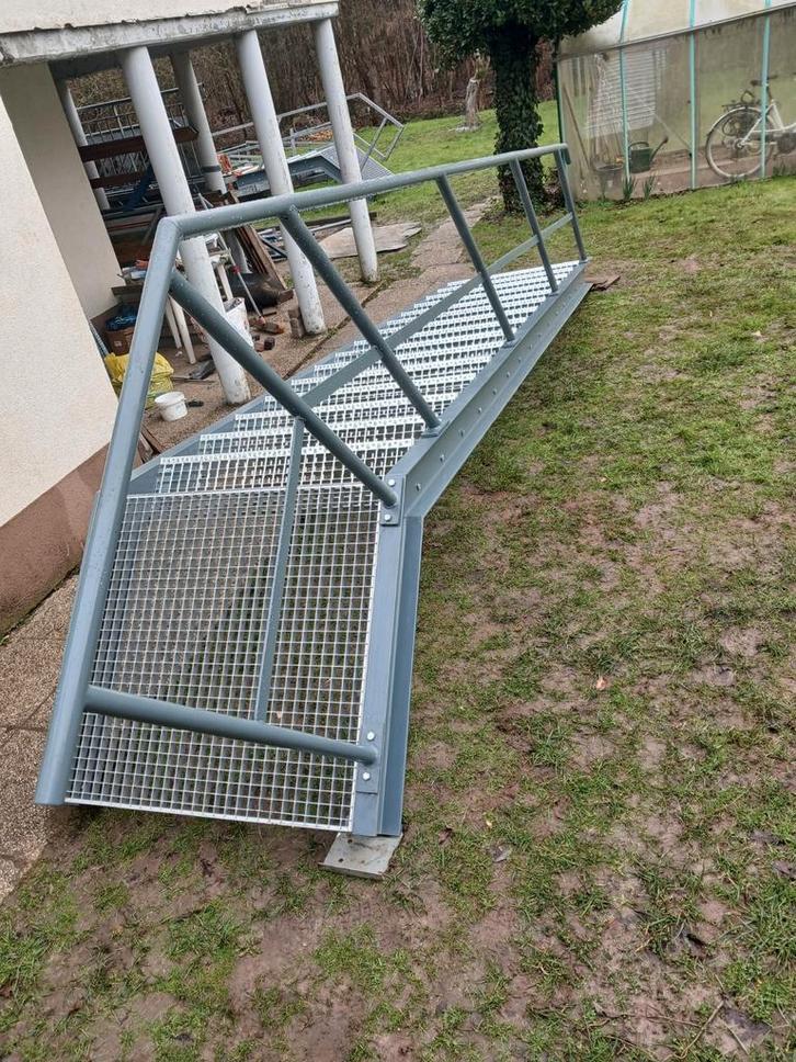 trap ijze metal gegalvaniseerde bordes, Bricolage & Construction, Échelles & Escaliers, Escalier, Enlèvement ou Envoi