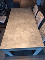 Tafel + stoelen, Huis en Inrichting, Tafels | Eettafels, Ophalen, 50 tot 100 cm, Zo goed als nieuw, Vijf personen of meer