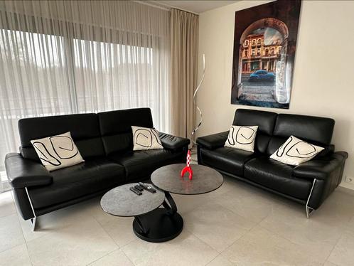 Salon en cuir , état comme neuf prix d’achat 4100€ factures, Huis en Inrichting, Zetels | Complete zithoeken, Zo goed als nieuw