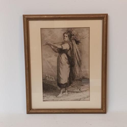 Frans Van Kuyck (1852–1915) - ets, Antiek en Kunst, Kunst | Etsen en Gravures, Ophalen of Verzenden